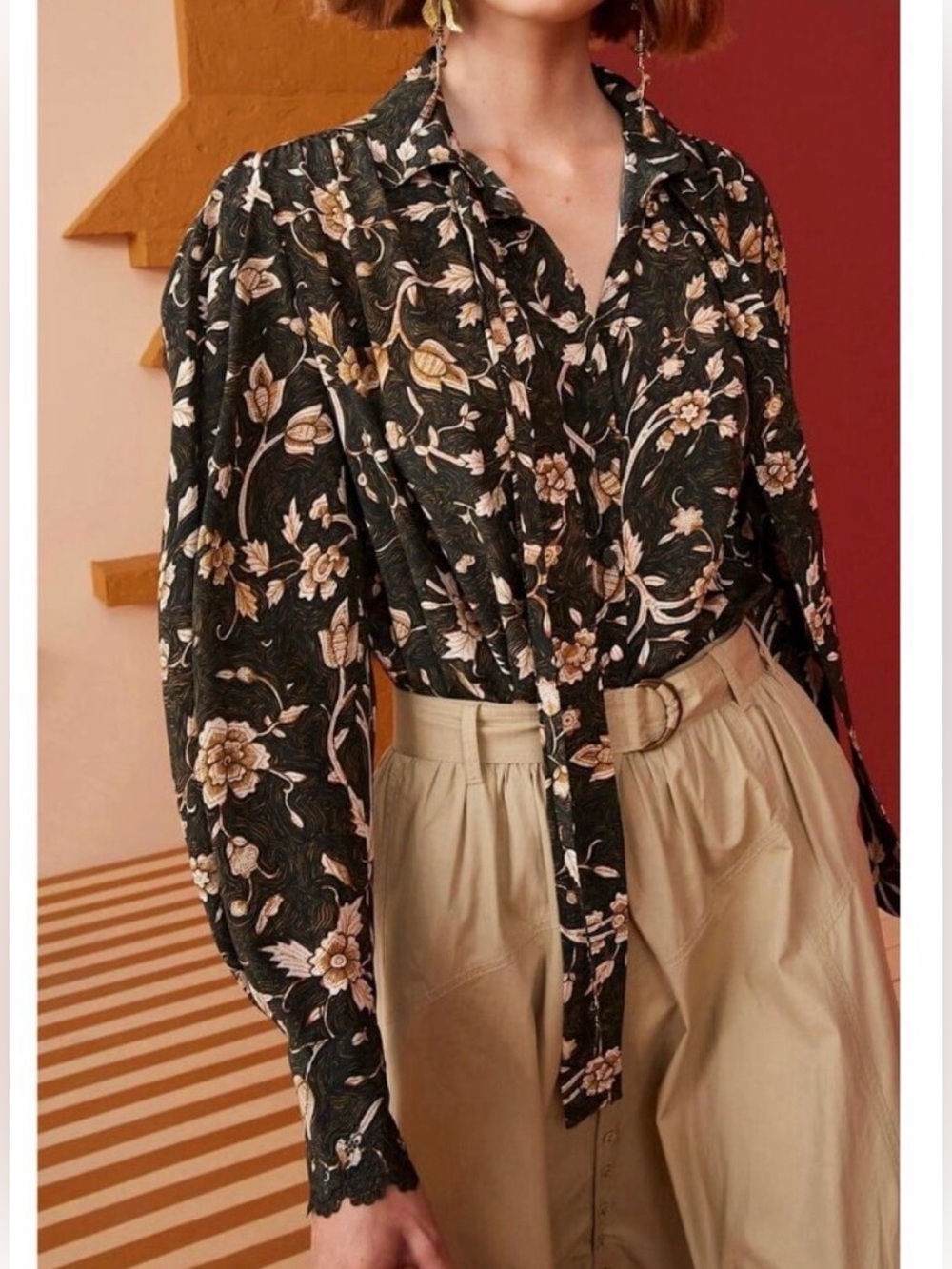 Ulla Johnson Adelaide Long Sleeve Silk Blouse